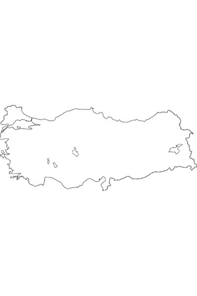 Glanart a3 boy  dilsiz türkiye  haritası  10 adet