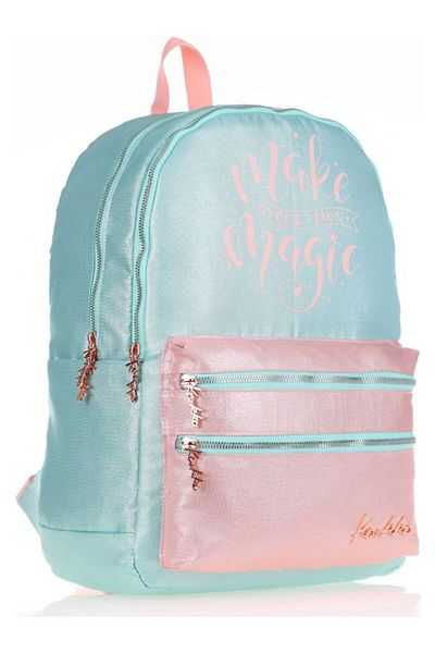 KAUKKO Rucsac de școală Sparkle Double Mint - Țesătură cu sclipici - Liceu Zilnic