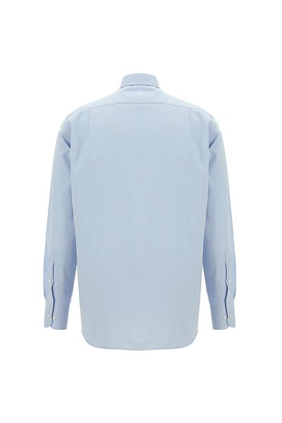 Abdullah Kiğılı Classic Patterned Cotton Shirt - Long Sleeve