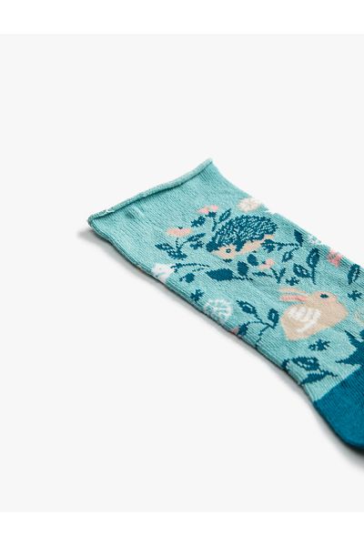Koton Socket Socks Animal Pattern