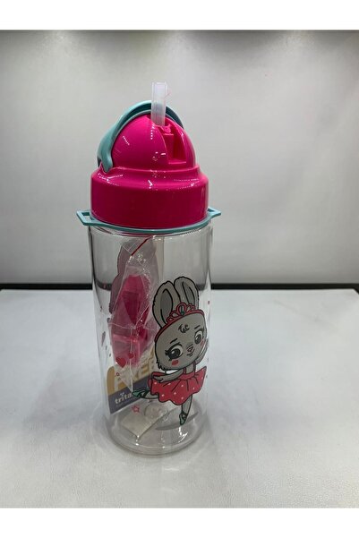 Gıpta زجاجة مياه منقوشة من Third Tritan مع قش 500 سم مكعب 2