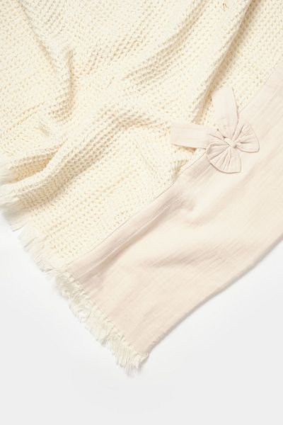 Biorganic Baby Pique Blanket Natural 100% Cotton 110*110 - Gots Certified