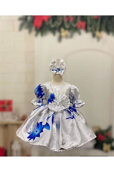 Nissa Spring Patterned Girl's Dress