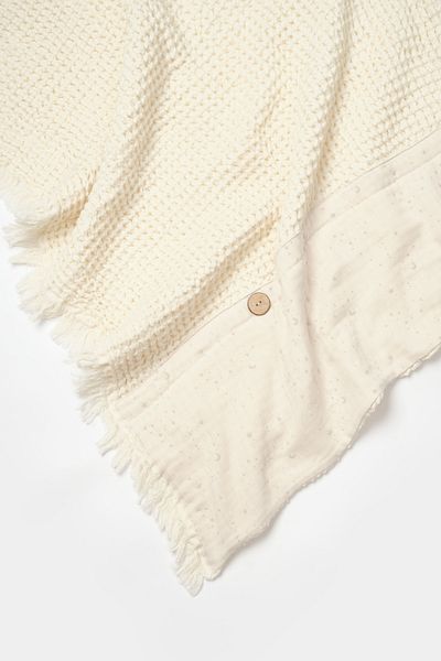 Biorganic Baby Pique Blanket Natural 100% Cotton 110*110 - Gots Certified