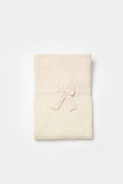 Biorganic Baby Pique Blanket Natural 100% Cotton 110*110 - Gots Certified