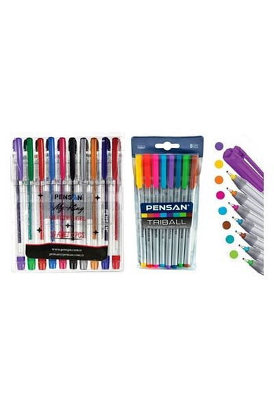 Pensan Glitter and Ballpoint Pen Set