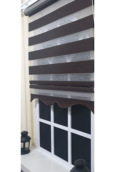 StorBurada Zebra Stor - Brown Sectioned Skirt St 001