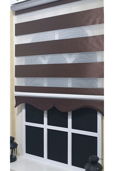 StorBurada Zebra Stor - Brown Sliced Skirt St 004