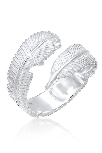 ELLI Inel de damă cu pene, stil boho, din argint 925