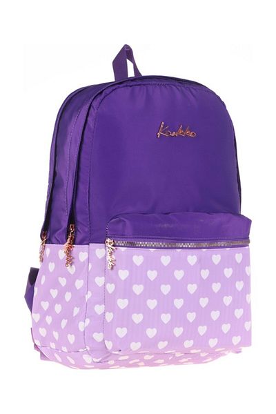 KAUKKO Rucsac mov moale floral - K1492