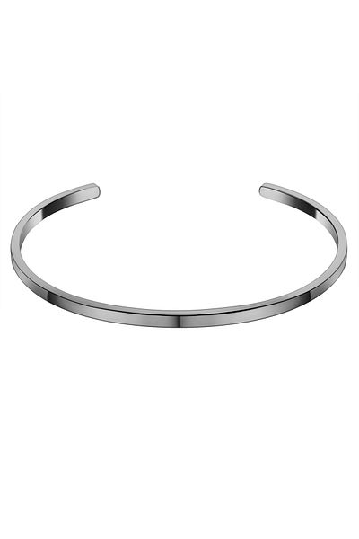 True Rebels Edelstahlarmband Armreif Edelstahl gunmetal
