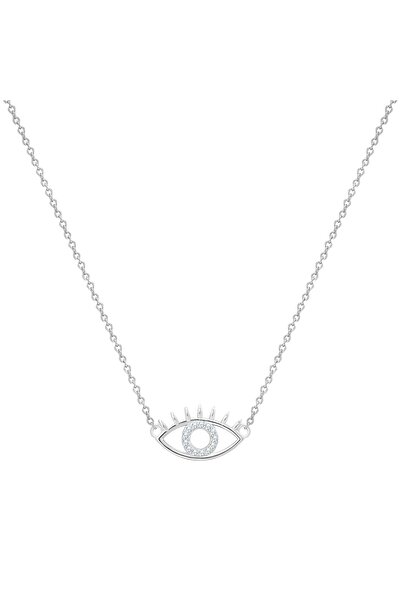 Glanzstücke München Silberhalskette Kette mit Anhänger Sterling Silber Zirkon...