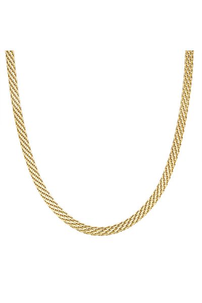 eastside Edelstahlhalskette Kette Edelstahl Gelbgold