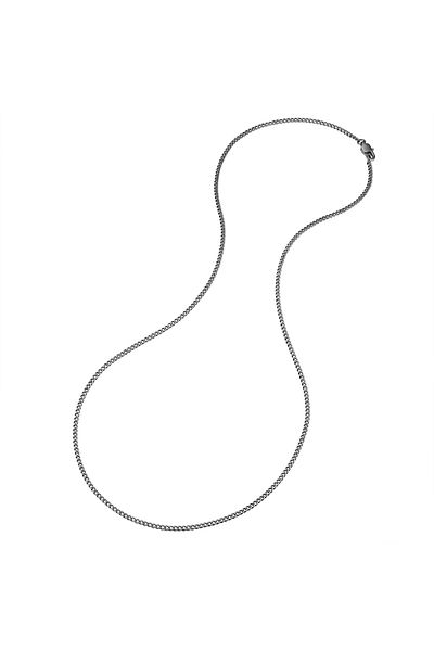 True Rebels Edelstahlhalskette Kette Edelstahl gunmetal