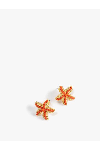 Koton Earrings Starfish Shaped Beaded