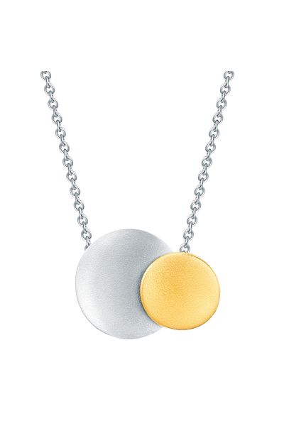 Rafaela Donata Silberhalskette Kette mit Anhänger Sterling Silber bicolor