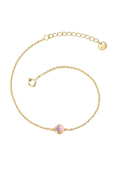 Glanzstücke München Silberarmband Armband Sterling Silber gelbgold Amethyst