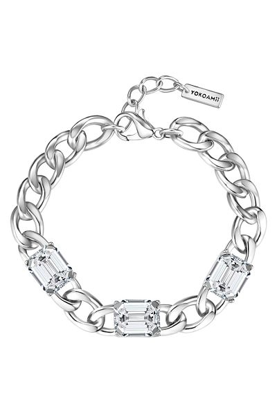 YOKOAMİİ Modeschmuckarmband Armband Glas weiß