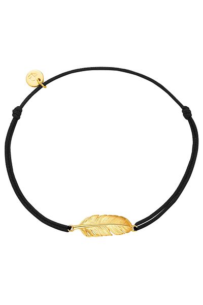 Glanzstücke München Textilarmband Armband Sterling Silber gelbgold Textil