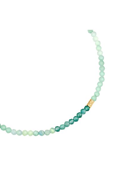 Glanzstücke München Edelsteinarmband Armband Sterling Silber gelbgold Amazonit grün Aventurin blau
