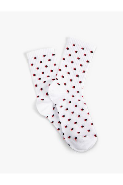 Koton Socket Socks Ladybug Patterned