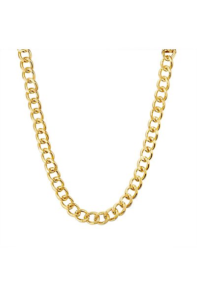 Lulu & Jane Modeschmuckhalskette Kette Gelbgold