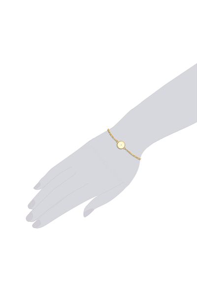 Lulu & Jane Diamantarmband Armband Sterling Silber gelbgold Diamant weiß