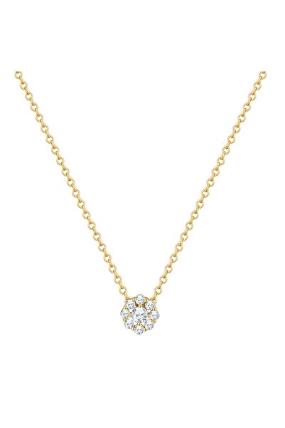 Glanzstücke München Silberhalskette Kette mit Anhänger Sterling Silber gelbgo...