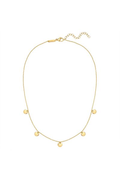 eastside Edelstahlhalskette Kette Mit Anhänger Edelstahl Gelbgold
