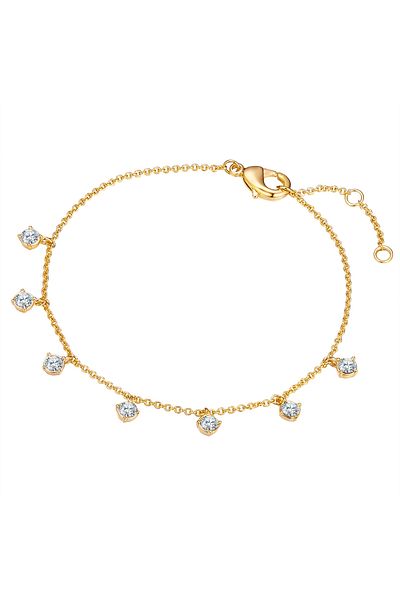 Lulu & Jane Armband Mit Kristallen Von Swarovski® Armband Gelbgold Verziert Mit Kristallen Von Swarovski®