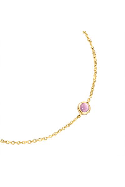 Glanzstücke München Silberarmband Armband Sterling Silber gelbgold Amethyst