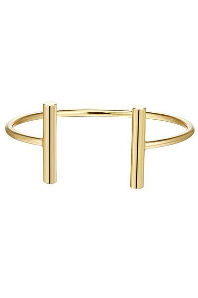 Lulu & Jane Modeschmuckarmband Bangle gelbgold