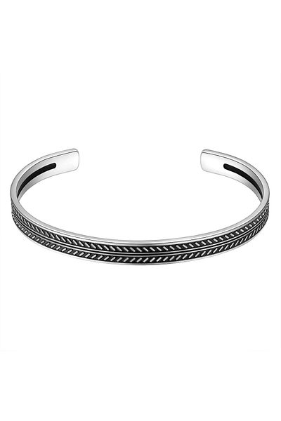 True Rebels Edelstahlarmband Bangle Edelstahl