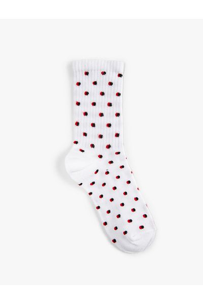 Koton Socket Socks Ladybug Patterned