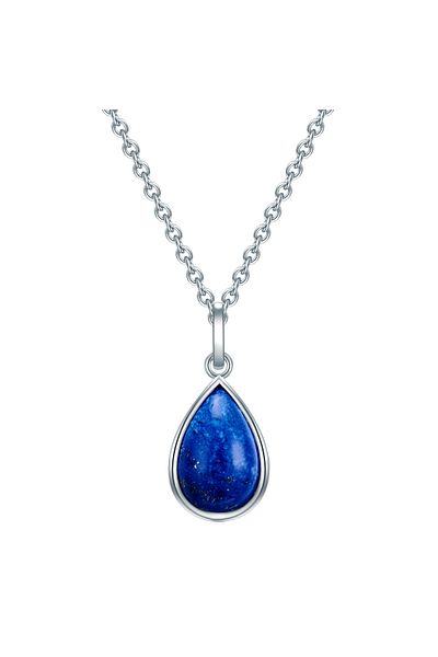 Rafaela Donata Silberhalskette Kette mit Anhänger Sterling Silber Lapislazuli