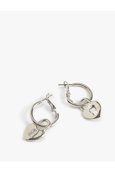 Koton Heart Hoop Earrings Metal