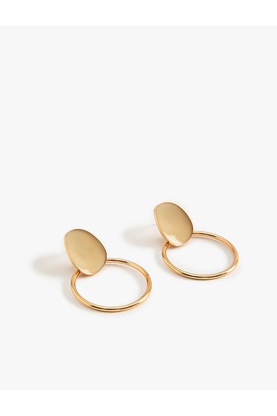 Koton Steel Blended Geometric Earrings