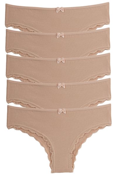 Nicoletta Pack of 5 Brazillian Mixcolor Women's Panties