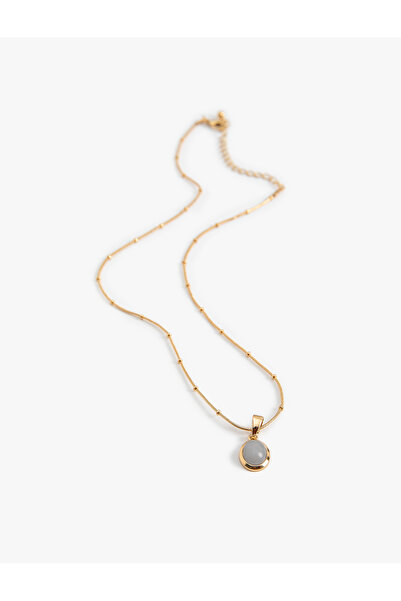 Koton Minimal Kolye Doğal Taş Görünümlü