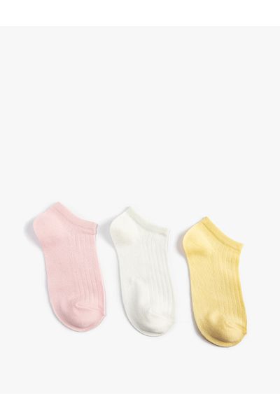 Koton Σετ 3 Basic Booties Κάλτσες - Πολύχρωμες