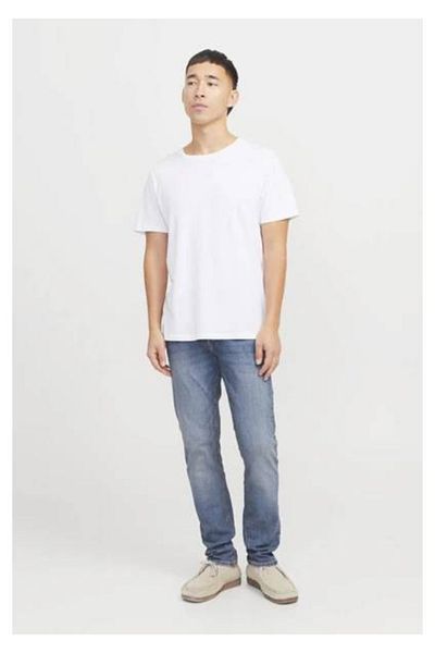Jack & Jones Мъжки дънкови панталони Jıglenn с ниска талия 12258826 Синьо
