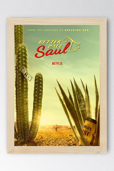 Saturn Better Call Saul Framed Painting - Saul Goodman Poster Painting