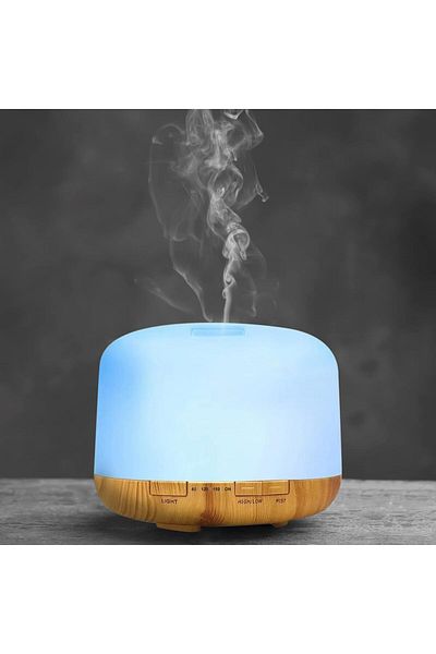 fulina 500ml Air Humidifier,with 7-Colour LED Lights and remote control,Two Mist Modes