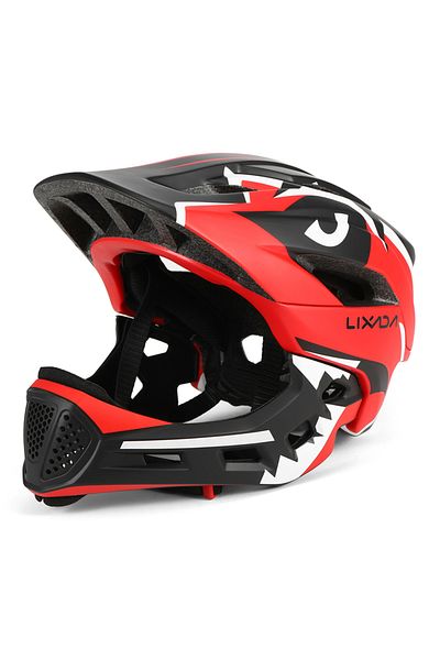 Choice Red Kids Detachable Full Face Bike Helmet Children's Sports Child Cycling Mtb Motorcycle Skateboardi