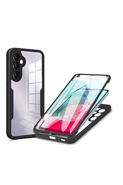 Choice For Samsung A15 black 360 Full Body Screen Protector Transparent Case For Samsung Galaxy A55 A35 A15
