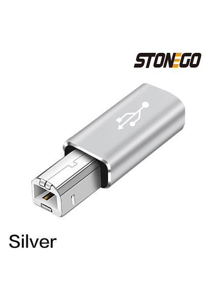 STONEGO Silver Multifunctional Aluminum Alloy Type-c To Usb Converter For Electronic Musical Instrum