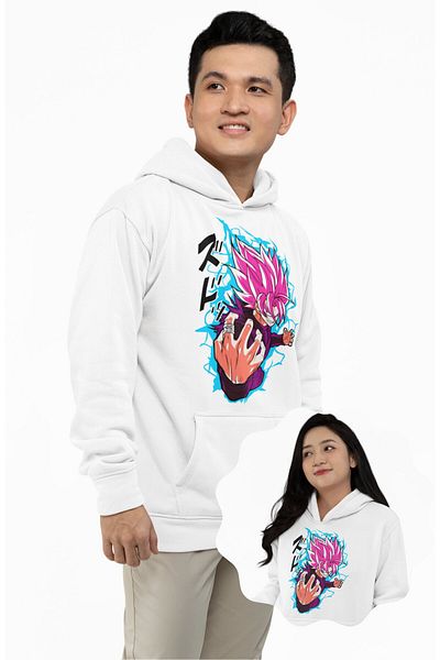 Fuddy Moda Φούτερ με κουκούλα Unisex Evil Goku, Φούτερ με κουκούλα με θέμα το Dragon Ball Anime