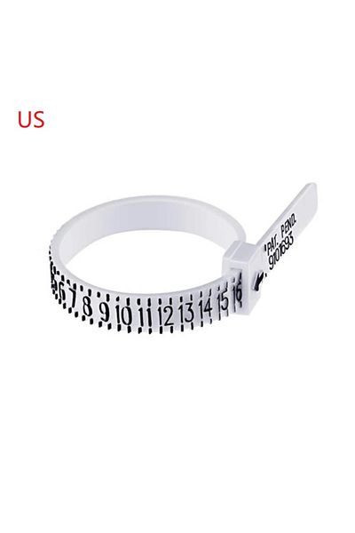 Choice White Us Sizer Phyhoo Plastic Uk Us Eu Jp Hk Size Ring Size Measuring Tools Finger Gauge Ring Sizer