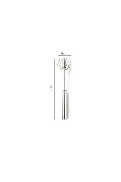 Choice S Semi-automatic Egg Beater 304 Stainless Steel Egg Whisk Manual Hand Mixer Self Turning Egg Stirre.