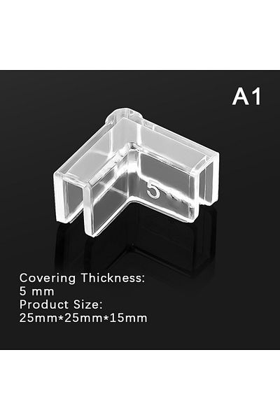Choice 4pcs/set Silicone Transparent Anti-collision Fish Tank Corner Protector Adhesive Free Protective ...